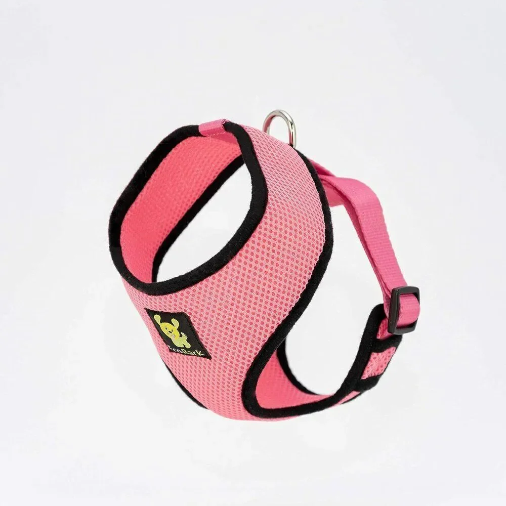 EcoBark Pink Dog Harness Soft Mesh Over The Head Harness Vest- No Pull Sz S NWOT